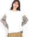 ［NATURAL LAUNDRY］先染めパネルシャツプルオーバー
