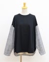 ［NATURAL LAUNDRY］先染めパネルシャツプルオーバー