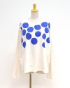［NATURAL LAUNDRY］空紡天竺リンゴプリント長袖Tシャツ