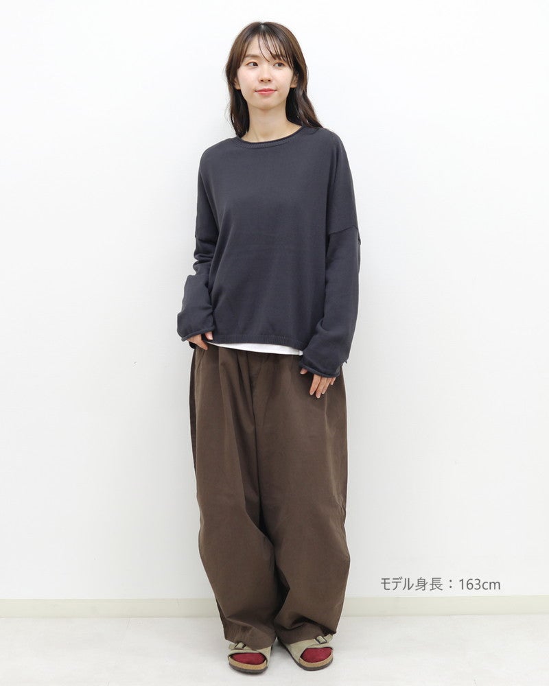 ［mao made］やわらかコットン2WAYニットプルオーバー＋ブラウス