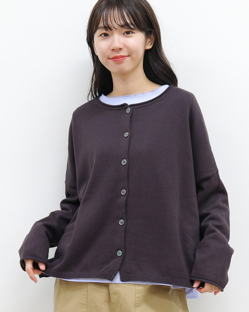 ［mao made］やわらかコットン2WAYニットプルオーバー＋ブラウス