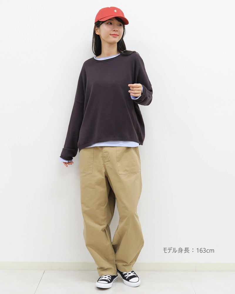 ［mao made］やわらかコットン2WAYニットプルオーバー＋ブラウス