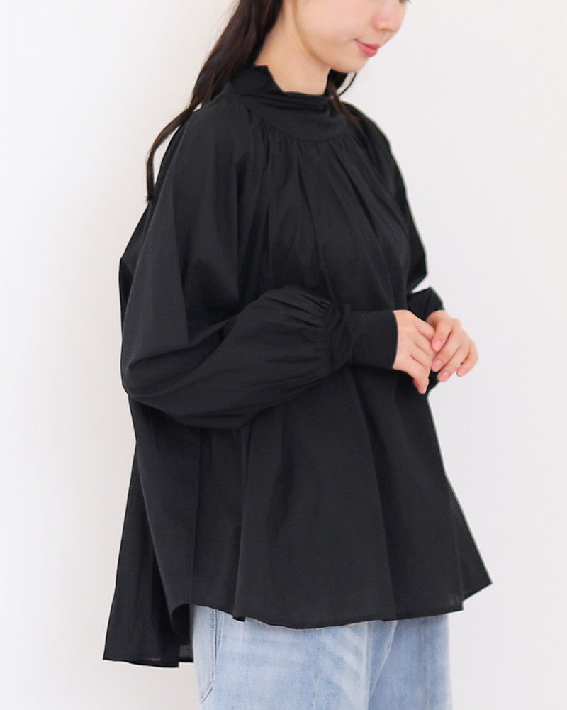 ［UNPLE］ボトルネックギャザーブラウス