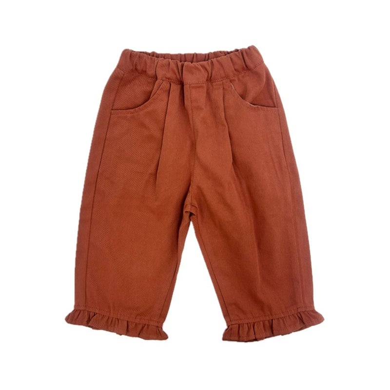 10％OFF】［Little s.t. by s.t.closet］テーパードフリルパンツ