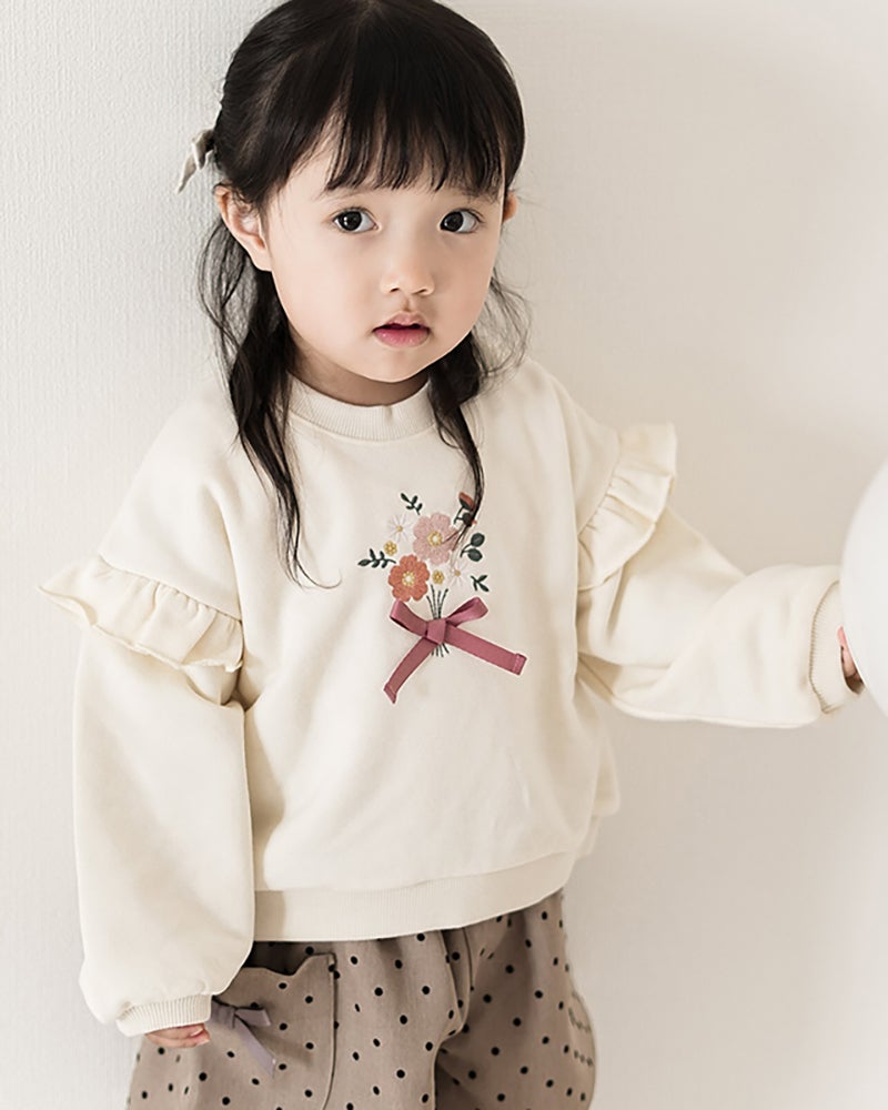 ぴょん♡さん　先入あり140 トレーナー 洗剤　柔軟剤　トイレットペーパー coto cotte］刺繍モチーフトレーナー キッズ／コトコト ｜オンセブン