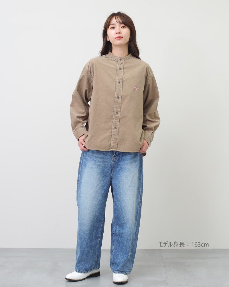 ［DANTON］コーデュロイバックギャザーシャツ