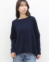 ［mao made］やわらかコットンぽこぽこドットワイドプルオーバー