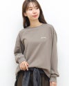 ［GYMPHLEX］ハイゲージコットン刺繍長袖Tシャツ