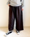 ［DANTON］ウールライクツイルパンツ