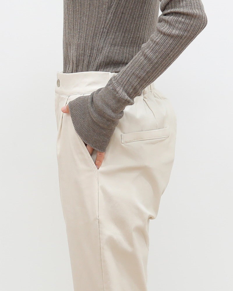 裏微起毛バリラクテーパードパンツ〈S/M/Lサイズ展開〉