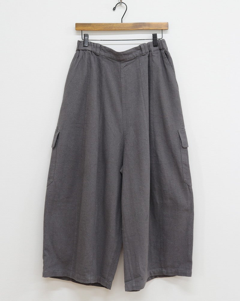 ［UNPLE］リネンコットンキモウボールカーゴパンツ