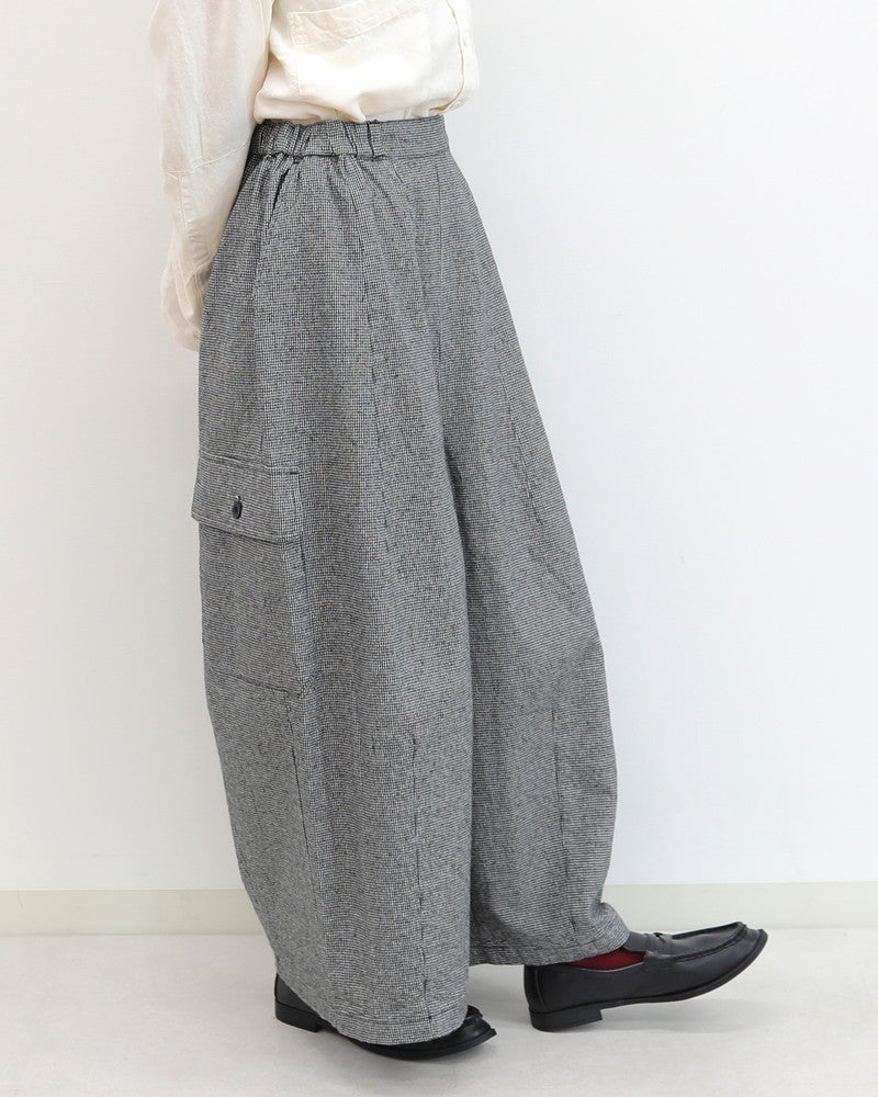 ［UNPLE］リネンコットンキモウボールカーゴパンツ