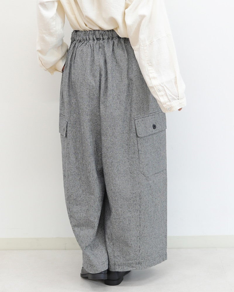 ［UNPLE］リネンコットンキモウボールカーゴパンツ