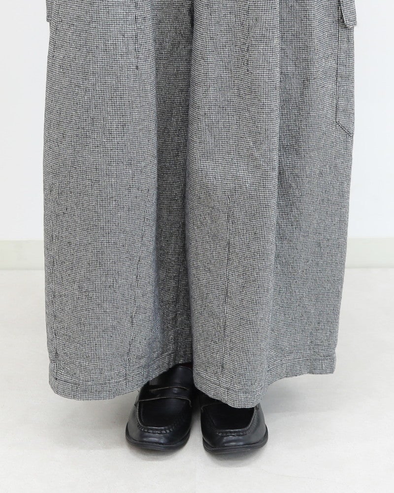 ［UNPLE］リネンコットンキモウボールカーゴパンツ
