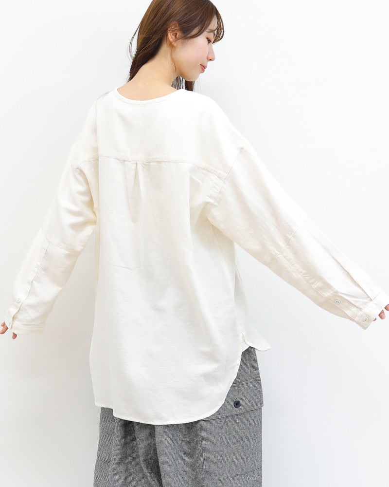 ［UNPLE］オーバーロングシャツ