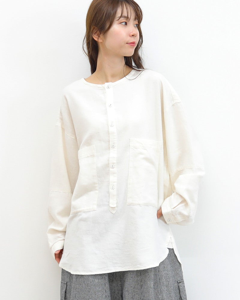［UNPLE］オーバーロングシャツ