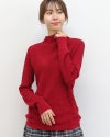 ［mao made］ふわふわワッフルモックネックプルオーバー
