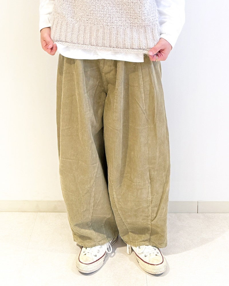 ［UNPLE］コーデュロイタックバルーンパンツ