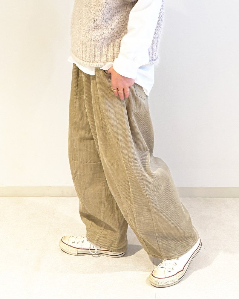 ［UNPLE］コーデュロイタックバルーンパンツ